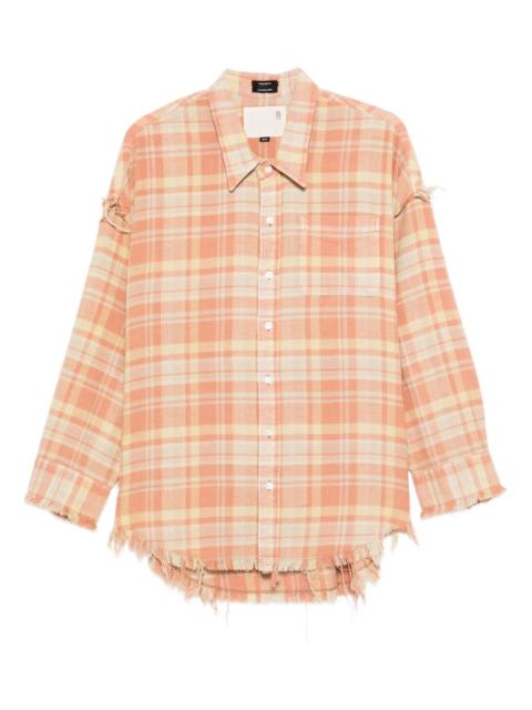 R13 checked cotton shirt