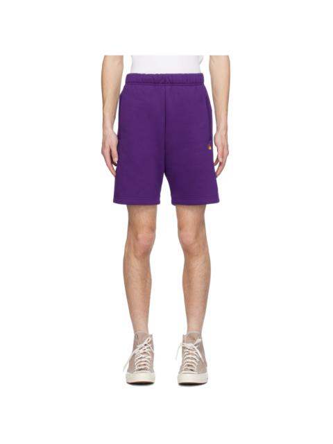 Carhartt Purple Chase Shorts