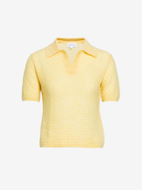 TANYA TAYLOR CAMILLA POINTELLE KNIT TOP