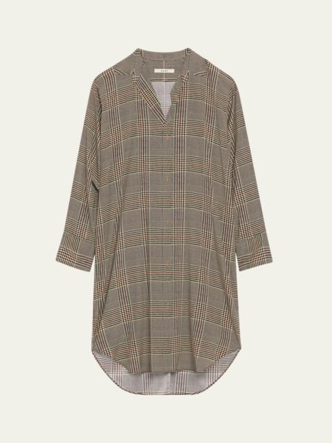 6397 Plaid Shirtdress
