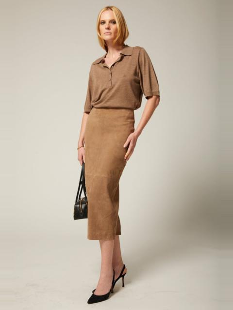 SPRWMN CAROLYN SUEDE TUBE SKIRT