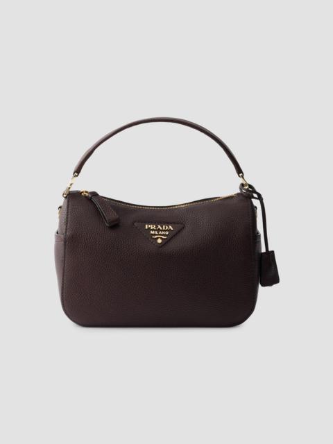 Prada Women's Small Leather Top Handle Bag - Brown