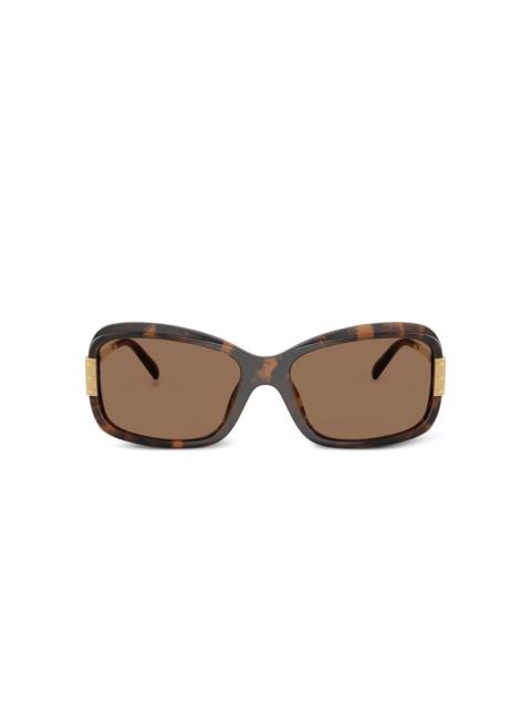 TORY BURCH tortoiseshell rectangle sunglasses