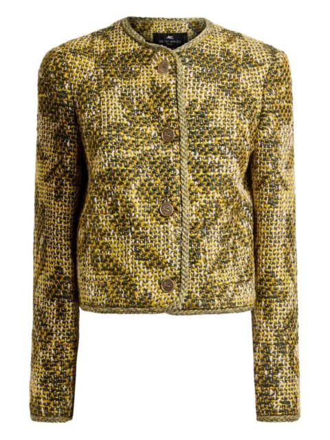 Etro basketweave jacquard jacket