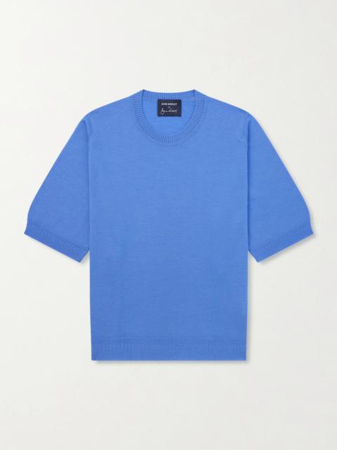JOHN SMEDLEY Bill Nighy Merino Wool T-Shirt