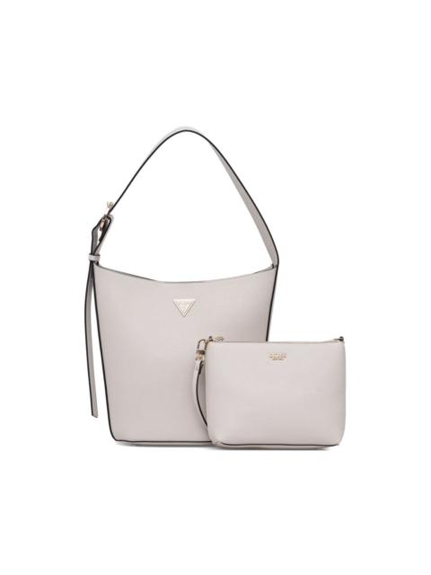GUESS USA logo-plaque pebbled-effect tote bag