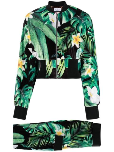 PHILIPP PLEIN Hawaii-print tracksuit set