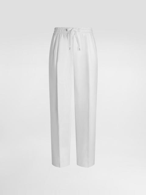 Linen jogging trousers