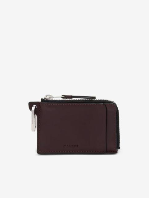 ALLSAINTS Remy logo-debossed carabiner-clip wallet