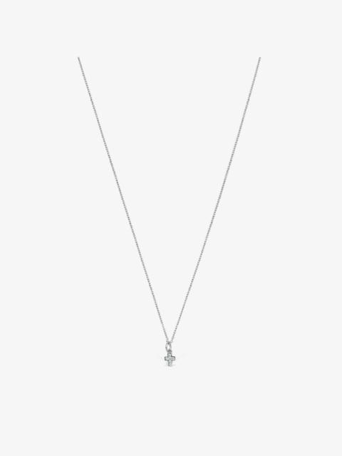 TOUS Les Classiques Cross Necklace in 18K white gold with Diamonds
