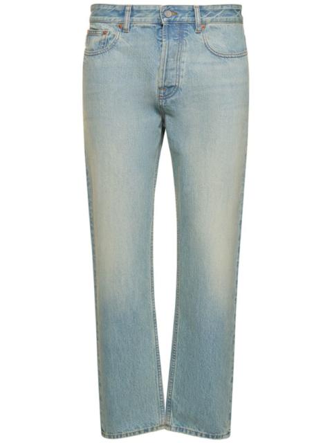 Cotton denim regular jeans
