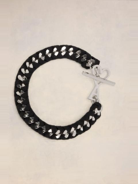 AMI Paris Ami De Coeur Braided Chain Bracelet
