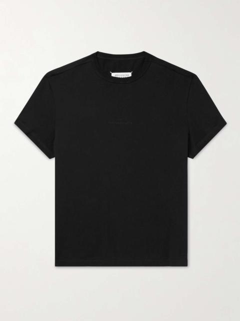 Maison Margiela Logo-Embroidered Cotton-Jersey T-Shirt