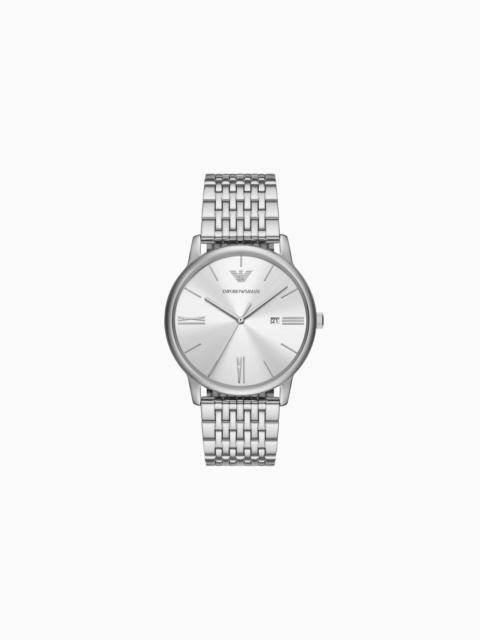 EMPORIO ARMANI THREE-HAND DATE 스테인리스 WATCH