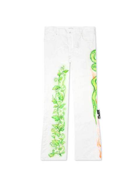 Off-White OFF-WHITE C/O VIRGIL ABLOH BABYBRUSH CONTOUR JEANS - WHITE/MULTI