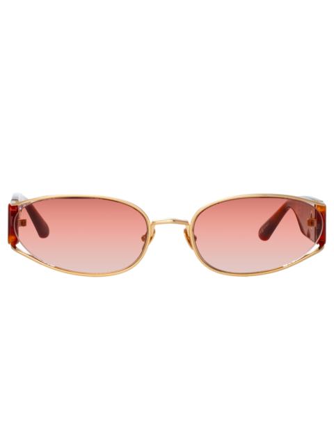 SHELBY CAT EYE SUNGLASSES IN AMBER TORTOISESHELL