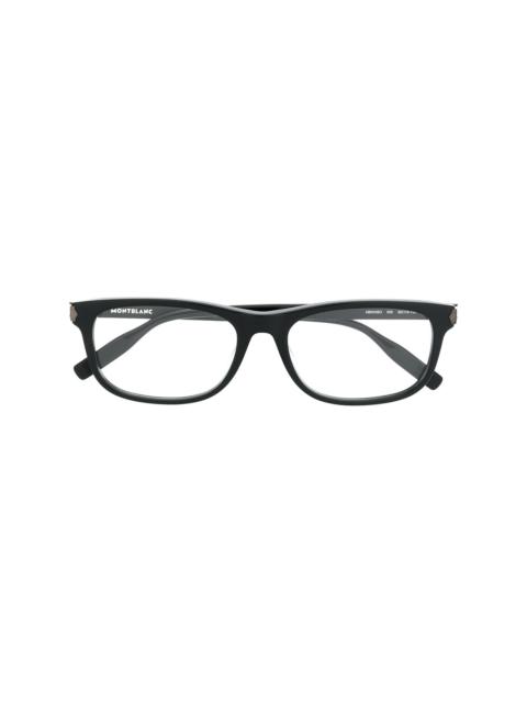 Montblanc rectangular frame glasses