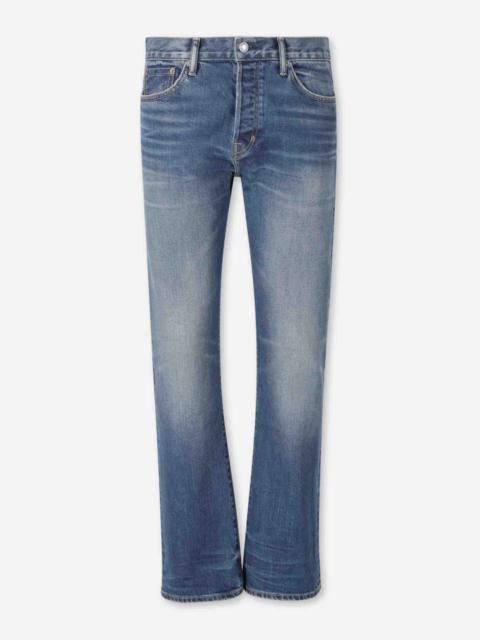 TOM FORD COTTON STRAIGHT LEG JEANS