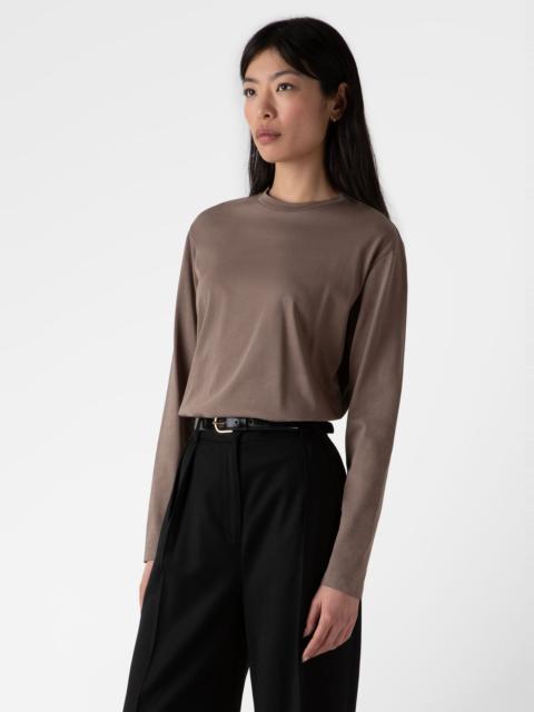 Sunspel Long Sleeve Boy Fit T‑shirt