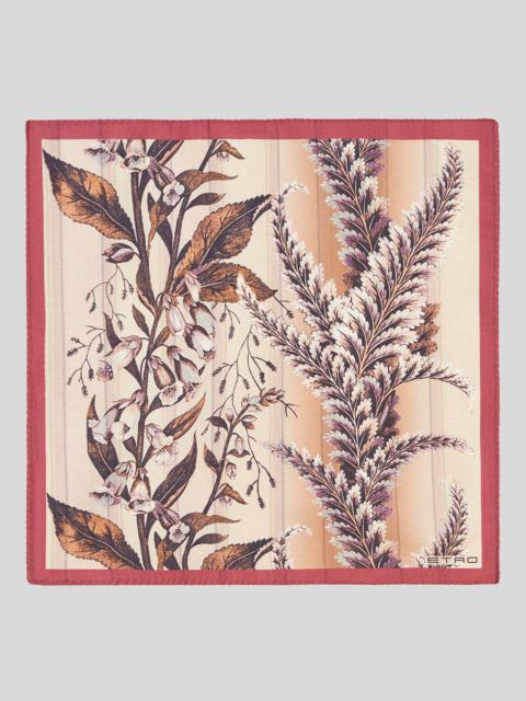 Etro PRINTED SILK POCKET SQUARE