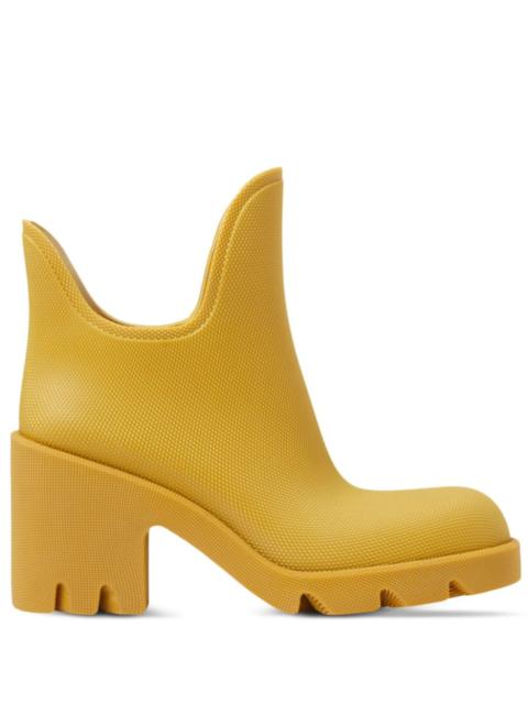 Burberry Yellow March Rubber Ankle Boots