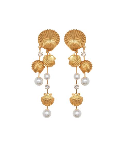 Mariel pearl-detailing earrings