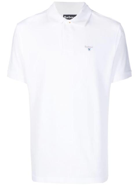 Barbour embroidered-logo polo shirt