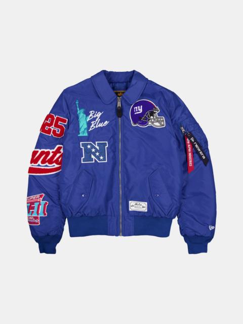 Nike NEW YORK GIANTS X ALPHA X NEW ERA MA-1 COLLARED BOMBER JACKET