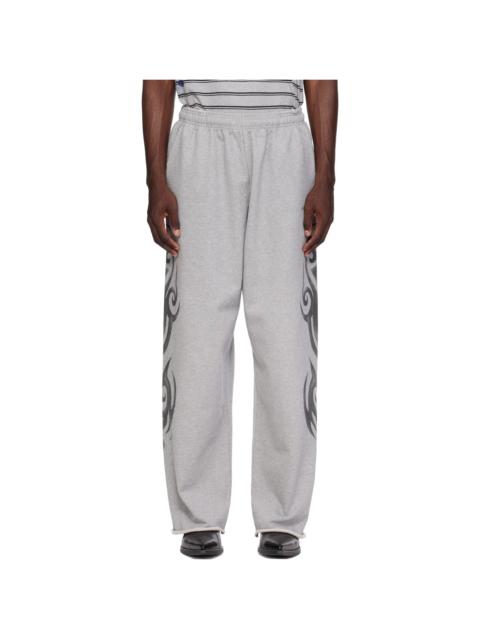 VETEMENTS Gray Graffiti Sweatpants