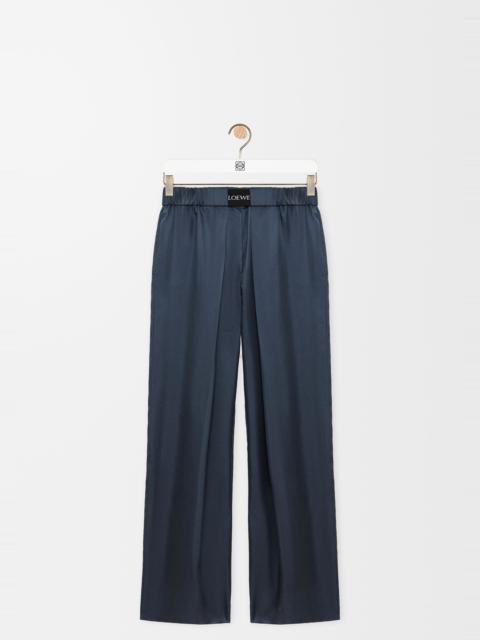 Loewe Elasticated trousers in silk