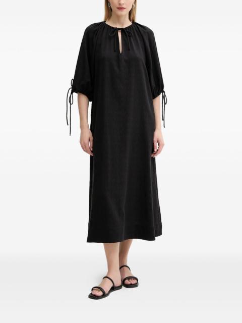 SAMSØE SAMSØE Samatera tie-detail midi dress