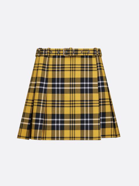 Dior Pleated Miniskirt with Belt