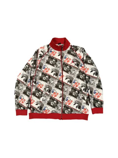 Jordan Nike Air Jordan All Over Print Track Jacket White