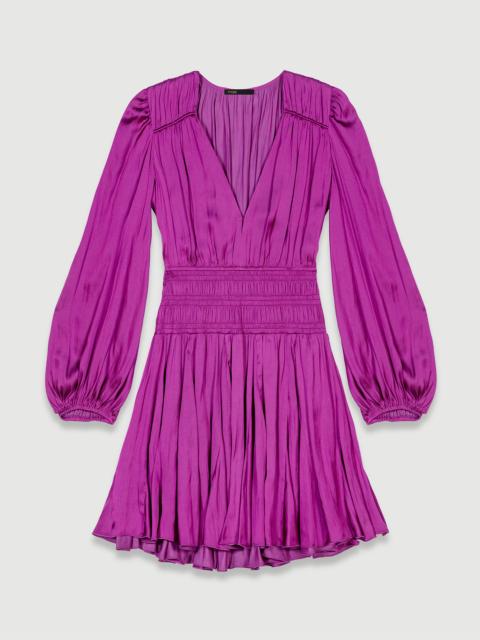 maje Short satin-look dress