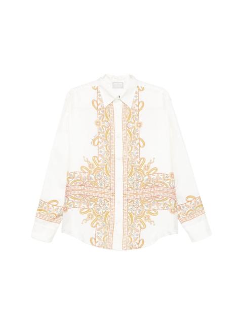 Pierre-Louis Mascia Embroidered silk shirt