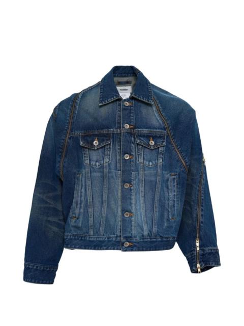 doublet zip-detail denim jacket