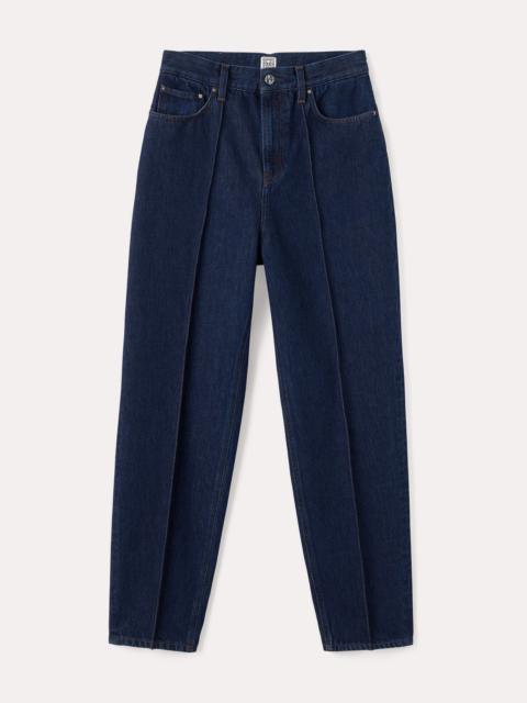 Totême Tapered leg denim dark indigo