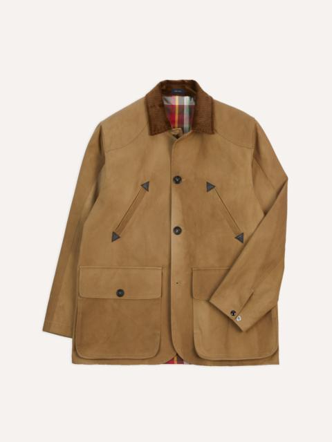 Drake's Light Brown Cotton Gabardine Barn Jacket