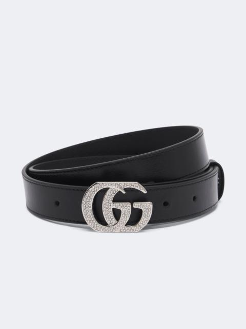 GUCCI GG Marmont embellished leather belt