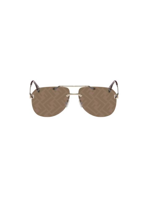 FENDI Gold Fendi Sky Sunglasses