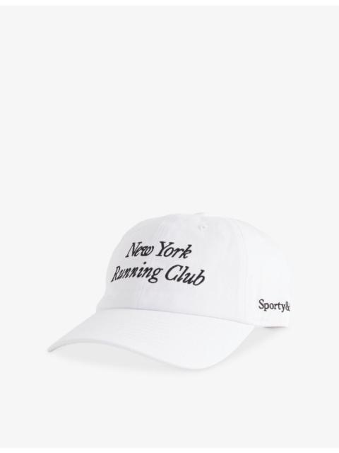 Sporty & Rich Run Club Embroidered Cotton Baseball Cap