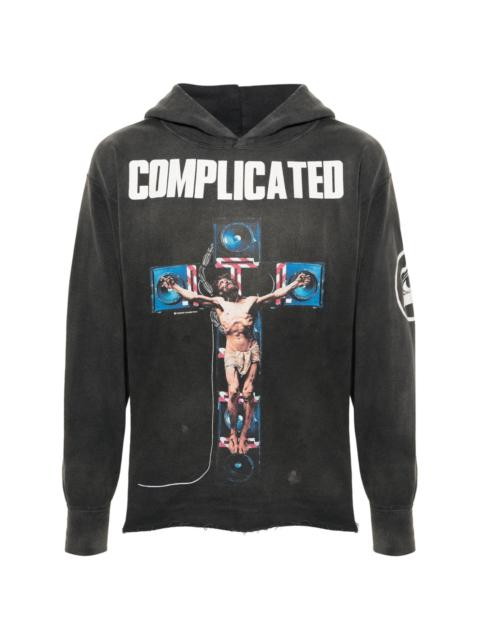 Complicated cotton hoodie