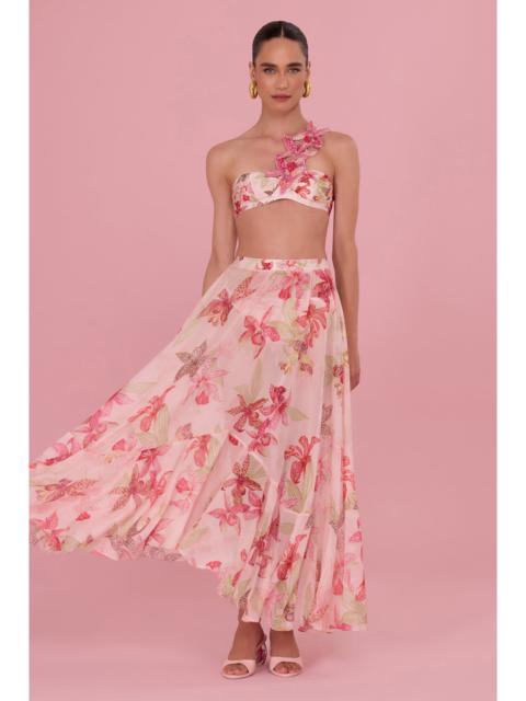 PatBO ORCHID BLOOM BEACH SKIRT
