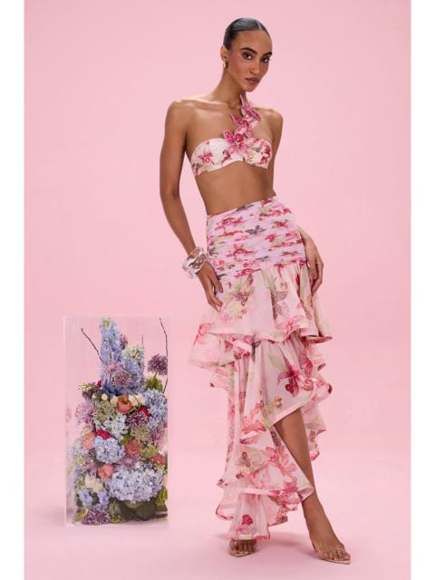 PatBO ORCHID BLOOM CHIFFON MAXI SKIRT