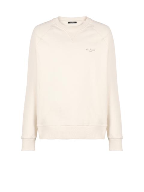 Balmain Cotton printed Balmain logo sweatshirt