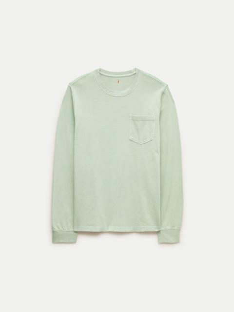 J.CREW Long-sleeve vintage-wash cotton pocket T-shirt