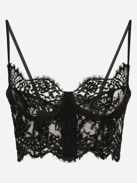 Lace balconette bralette