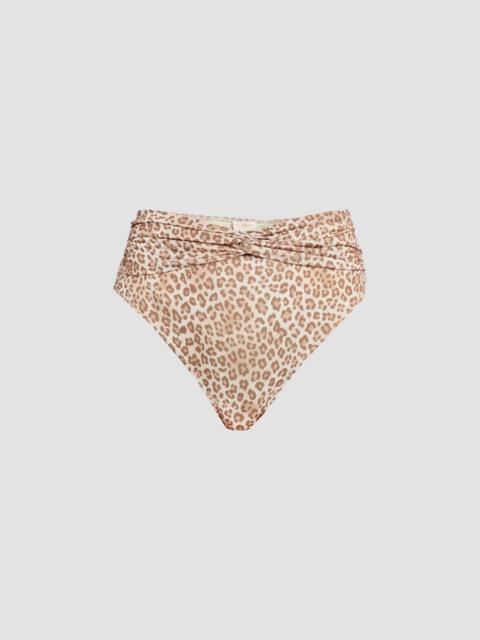 RAMY BROOK Women's Dina Leopard Print Bikini Bottom - Light Leopard