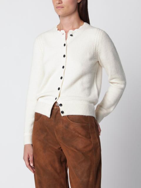 Isabel Marant Étoile Naia ecru cardigan in baby alpaca