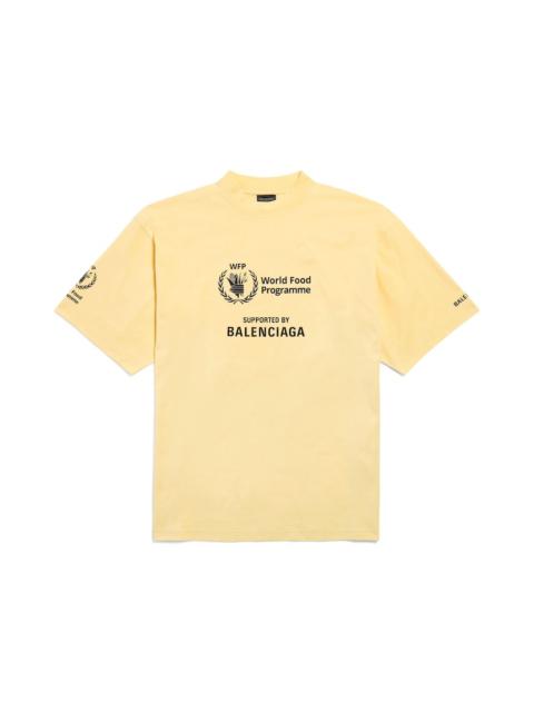 BALENCIAGA Men's Wfp T-shirt Medium Fit in Pale Yellow/black